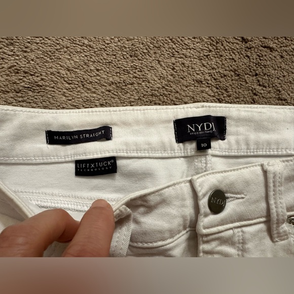 NYDJ Women’s White Denim Jeans- Two pairs. Size 10. - Picture 2 of 10
